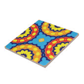 Farbenfrohe marokkanische Mandala Ethnic Geometric Fliese (Seite)