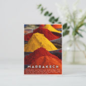 Farbenfrohe marokkanische Medina-Gewürze Postkarte (Stehend Vorderseite)