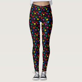 Farbenfrohe Martini-Cocktail-Muster Leggings