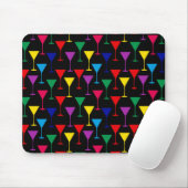Farbenfrohe Martini-Cocktail-Muster Mousepad (Mit Mouse)