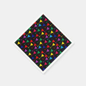 Farbenfrohe Martini-Cocktail-Muster Serviette (Ecke)