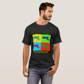 Farbenfrohe Massachusetts T-Shirt (Vorne ganz)