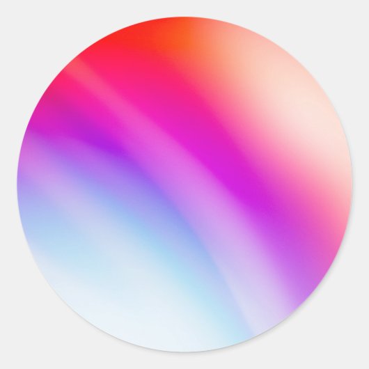 Farbenfrohe, maßgeschneiderte Mode Runder Aufkleber (Vorderseite)
