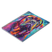 Farbenfrohe Mastiff Notizblock (Linke Seite)