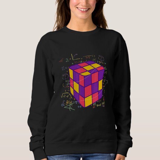 Farbenfrohe Math Cubes Manipulatives Development E Sweatshirt (Vorderseite)