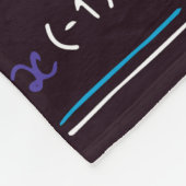 Farbenfrohe Mathematik Design für Mathematiker Fleecedecke (Ecke)