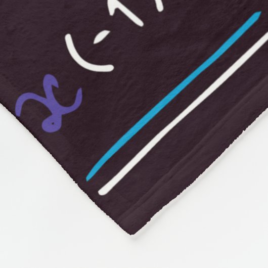 Farbenfrohe Mathematik Design für Mathematiker Fleecedecke (Ecke)