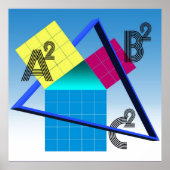 Farbenfrohe Mathematik Poster (Vorne)