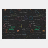 Farbenfrohe Mathematikgleichungen mathematische Fo Geschenkpapier Set (Vorderseite 3)