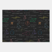 Farbenfrohe Mathematikgleichungen mathematische Fo Geschenkpapier Set (Vorderseite 2)
