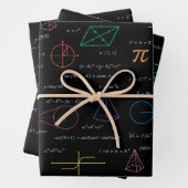 Farbenfrohe Mathematikgleichungen mathematische Fo Geschenkpapier Set (Beispiel)