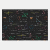 Farbenfrohe Mathematikgleichungen mathematische Fo Geschenkpapier Set (Vorderseite)