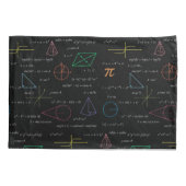 Farbenfrohe Mathematikgleichungen mathematische Fo Kissenbezug (Rückseite-Links)