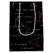 Farbenfrohe Mathematikgleichungen mathematische Fo Mittlere Geschenktüte (Rückseite)