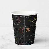 Farbenfrohe Mathematikgleichungen mathematische Fo Pappbecher (Rechts)