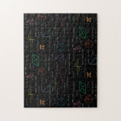 Farbenfrohe Mathematikgleichungen mathematische Fo Puzzle (Vertikal)