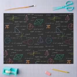 Farbenfrohe Mathematikgleichungen mathematische Fo Seidenpapier