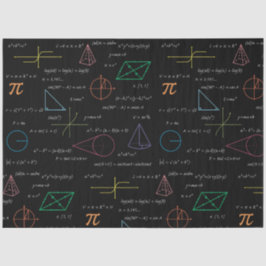 Farbenfrohe Mathematikgleichungen mathematische Fo Seidenpapier