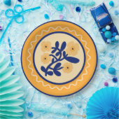 Farbenfrohe Matisse Abstrakte Blumen Künstlerisch Pappteller (Party)