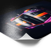 Farbenfrohe Matratzenwagen Fotodruck (Ecke)