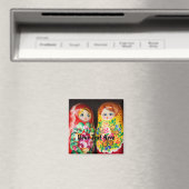 Farbenfrohe Matryoshka Dolls Magnet (In Situ (Geschirrspüler))
