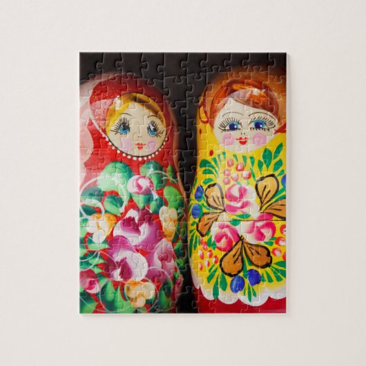 Farbenfrohe Matryoshka Dolls Puzzle (Vertikal)
