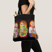 Farbenfrohe Matryoshka Dolls Tasche (Von Nahem)