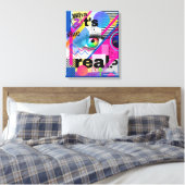 Farbenfrohe, maximalistische Kunstdrucke Leinwanddruck (Insitu (Schlafzimmer))