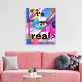 Farbenfrohe, maximalistische Kunstdrucke Leinwanddruck (Insitu (Wohnzimmer))