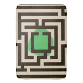 Farbenfrohe Maze-Muster auf benutzerdefinierter Fa Badematte (Vorderseite Vertikal)