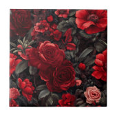 Farbenfrohe mediterrane Rose Fliesen für das Bad (Vorderseite)