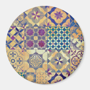 Farbenfrohe mediterrane und ägäische traditionelle magnet