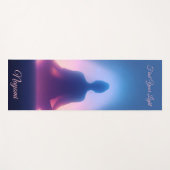 Farbenfrohe meditierende Aura Namaste Yogamatte (Vorderseite (Horizontal))