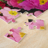 Farbenfrohe Medley Pink Blue Lila Primula Blume Puzzle (Seite)