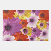 Farbenfrohe Medley von African Daisies Blume Geschirrtuch (Horizontal)