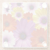Farbenfrohe Medley von African Daisies Blume Glasuntersetzer (Rückseite)
