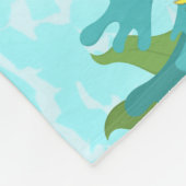 Farbenfrohe Meeresschildkröten und das Leben der K Fleecedecke (Ecke)