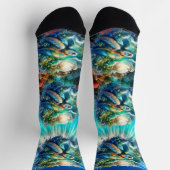 Farbenfrohe Meeresschildkrötensocken Socken (Oben)