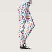 Farbenfrohe Meerestiere Illustrationsmuster Leggings (Rechts)