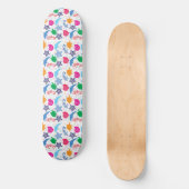 Farbenfrohe Meerestiere Illustrationsmuster Skateboard (Vorderseite)