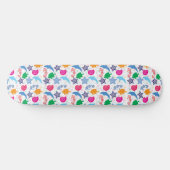 Farbenfrohe Meerestiere Illustrationsmuster Skateboard (Horizontal)