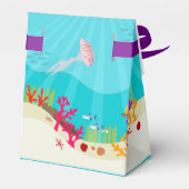 Farbenfrohe Meerestiere Kinderdusche Geschenkschachtel (Rückseite)