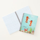 Farbenfrohe Meerestiere Kinderschule Notizblock (Innenseite)