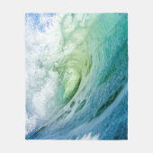 Farbenfrohe Meereswellen Fleecedecke (Vorderseite)