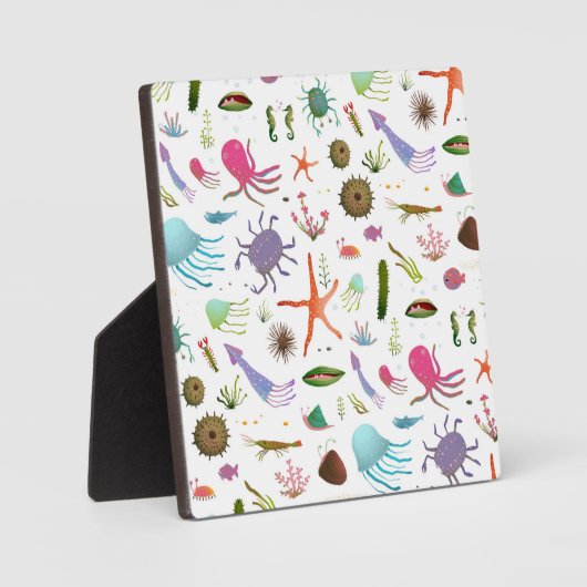 Farbenfrohe Meereswelt Fotoplatte (Vorderseite)