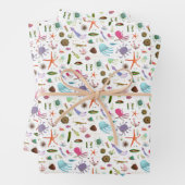 Farbenfrohe Meereswelt Geschenkpapier Set (Beispiel)