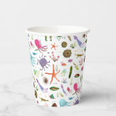 Farbenfrohe Meereswelt Pappbecher (Links)