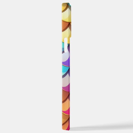 Farbenfrohe Meerjungenskala iPhone Hülle (Rechte Seite)