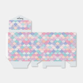 Farbenfrohe Meerjungfrau Schwanz Geschenkschachtel (Ungefaltet)