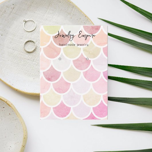 Farbenfrohe Meerjungfrau Visitenkarte